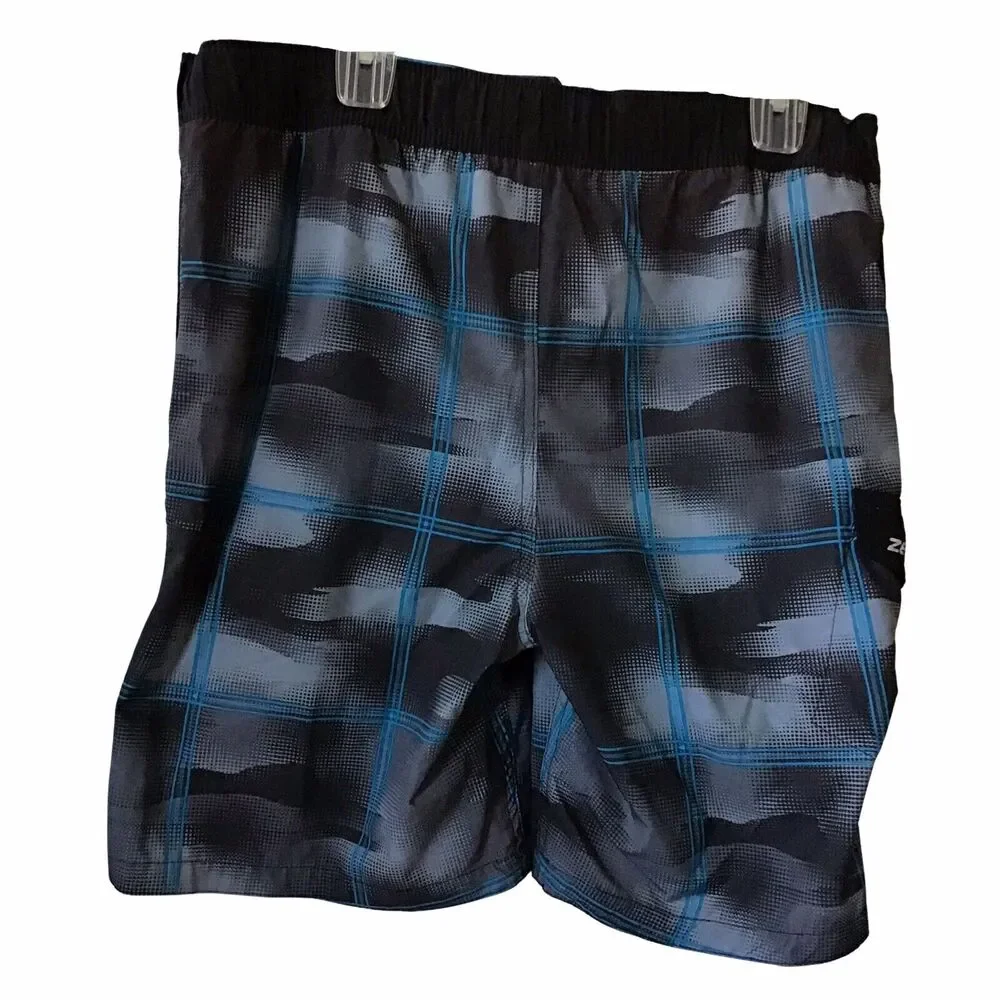 Zero X Posur Swim Trunks Size S Adjustable Waist Pockets